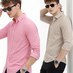 cotton regular fit full sleeve shirt combo